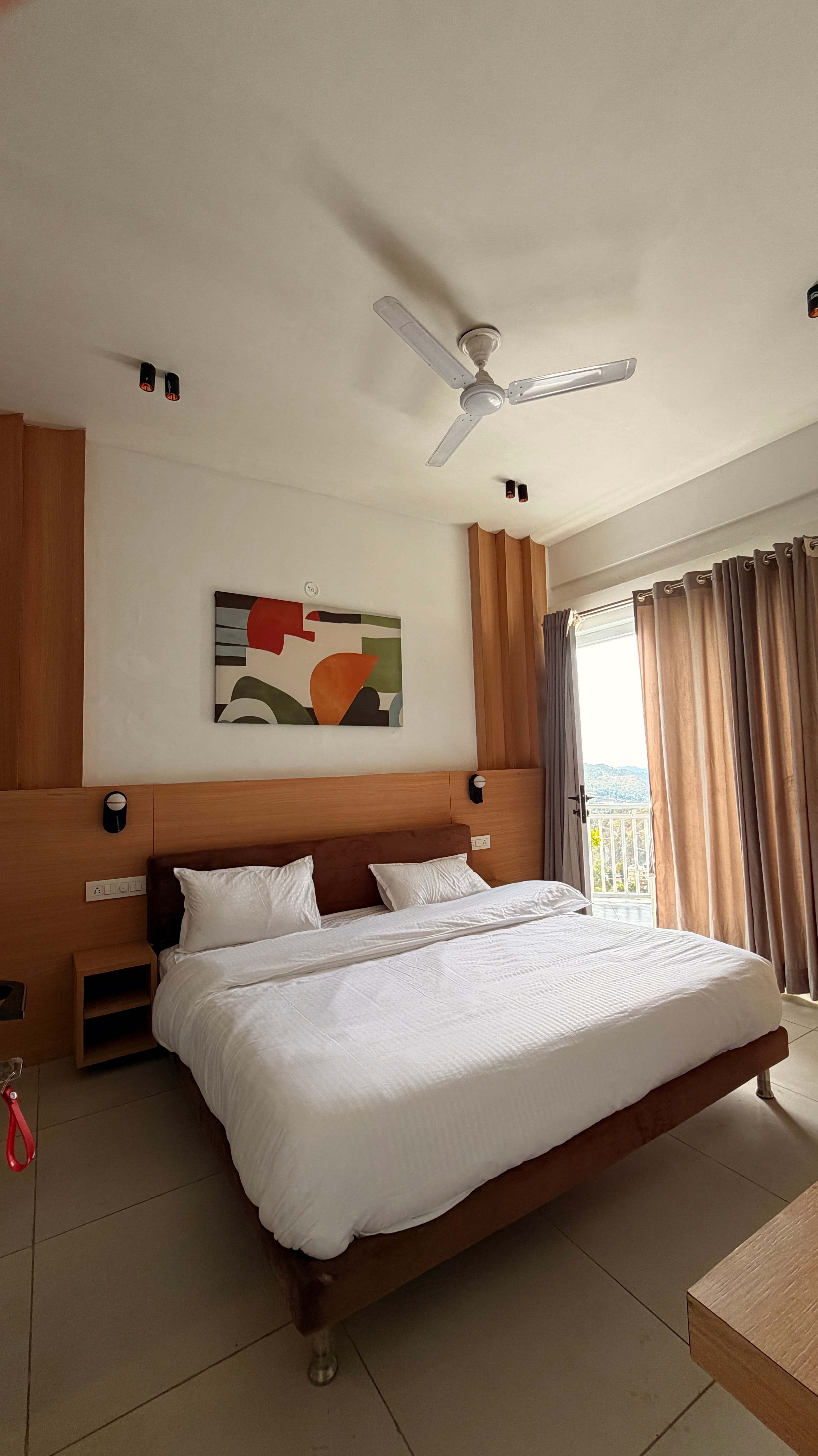 Bedroom with balcony
